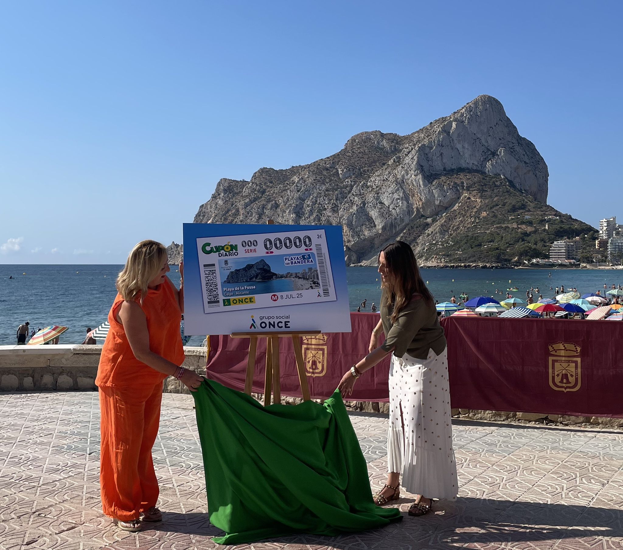 La playa de La Fossa de Calp protagoniza el cupón de la ONCE del próximo 8 de julio