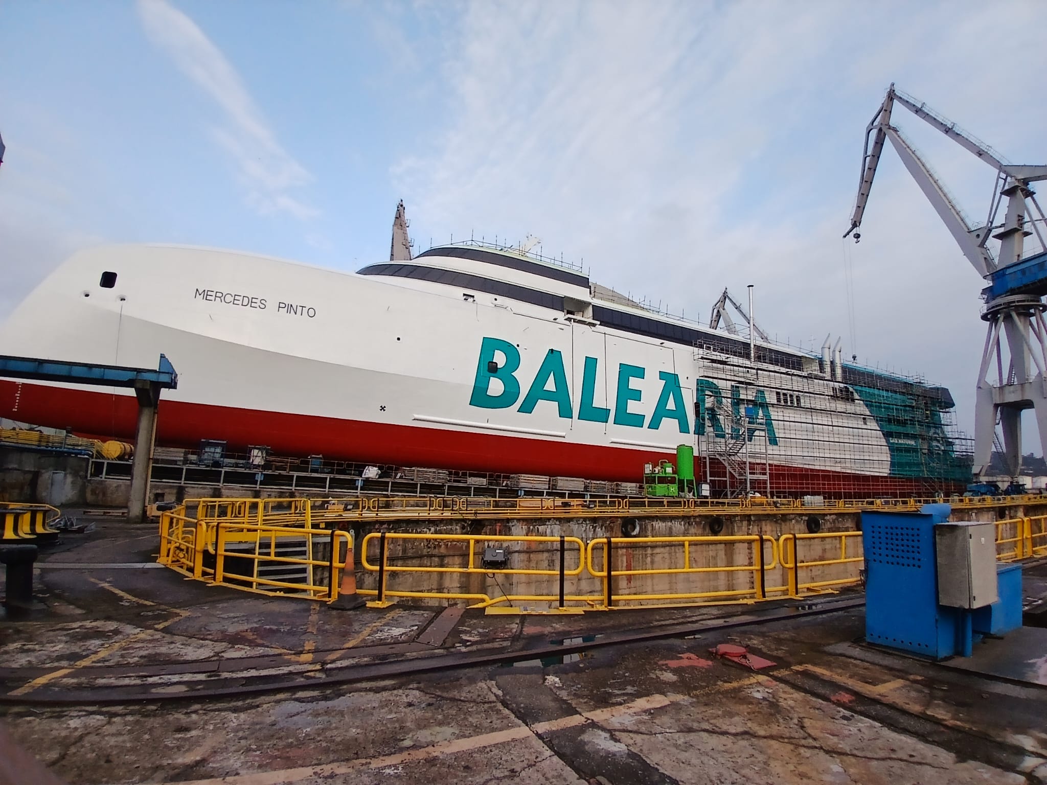 Baleària botará su tercer ‘fast ferry’ a gas natural ‘Mercedes Pinto’ el 19 de septiembre
