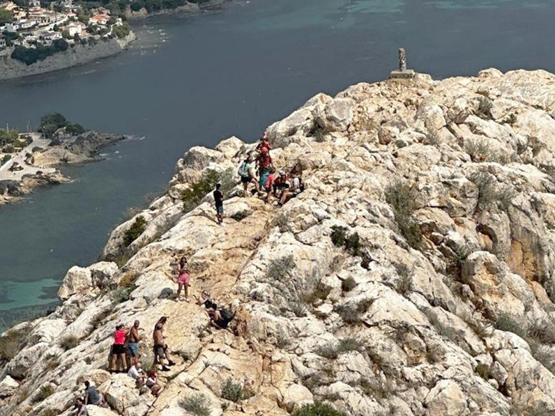 Rescatado un hombre en el Peñón de Ifach tras lesionarse durante la subida