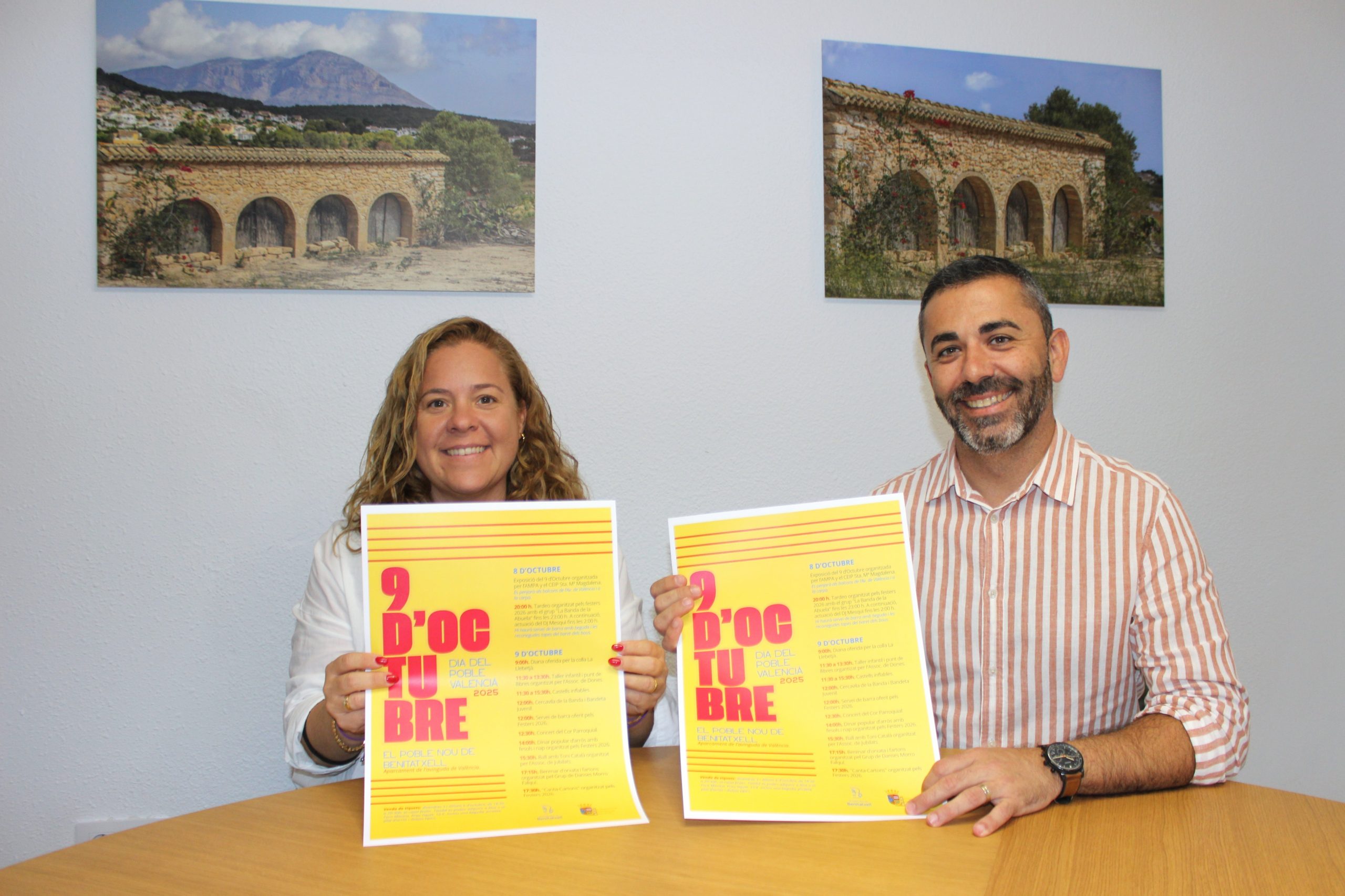 El Poble Nou de Benitatxell celebrará el 9 d’Octubre con música, gastronomía y la fuerza del asociacionismo