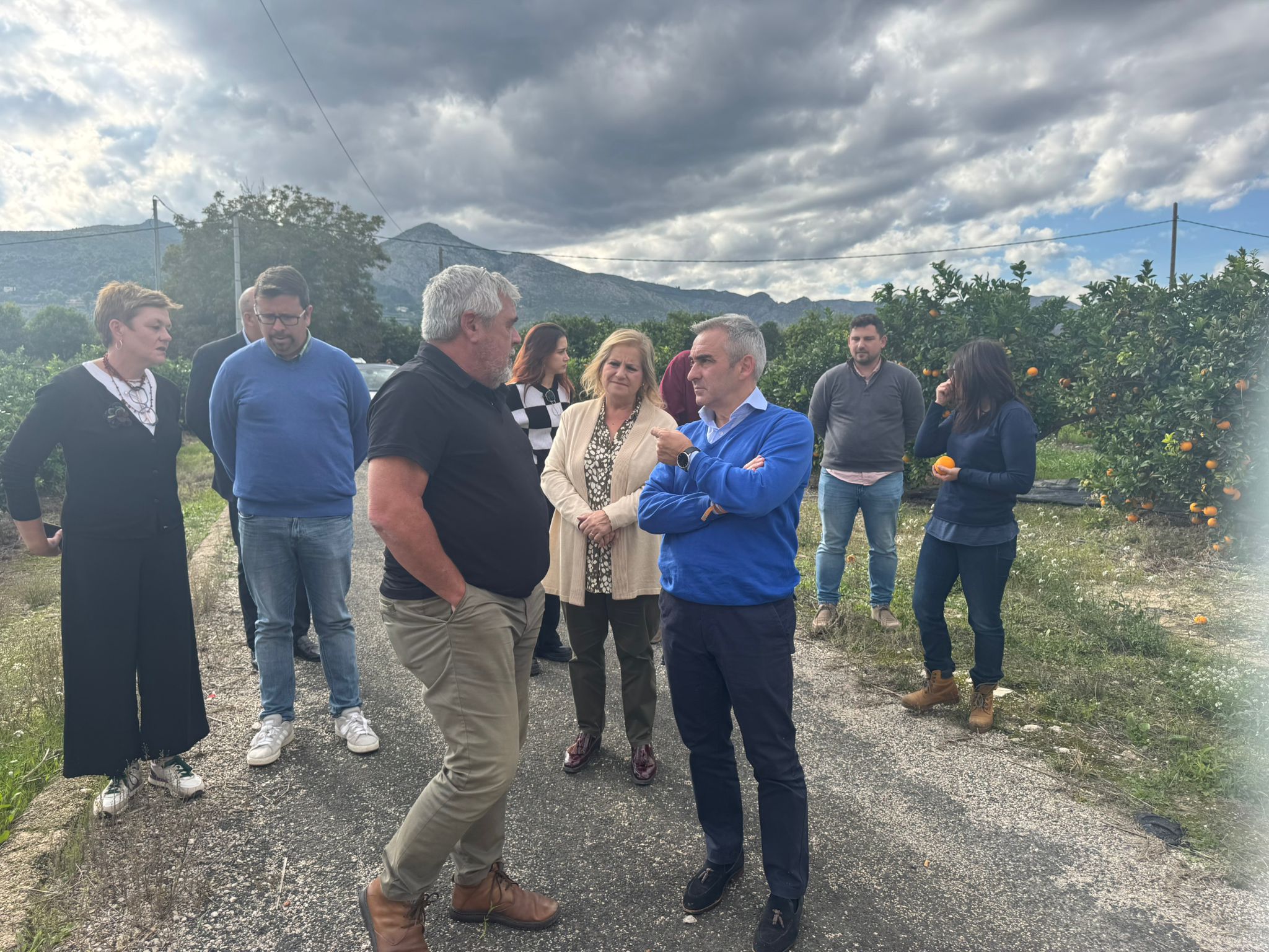 Barrachina reivindica en Pego el papel de las Iniciativas de Gestión en Común para frenar el abandono agrícola