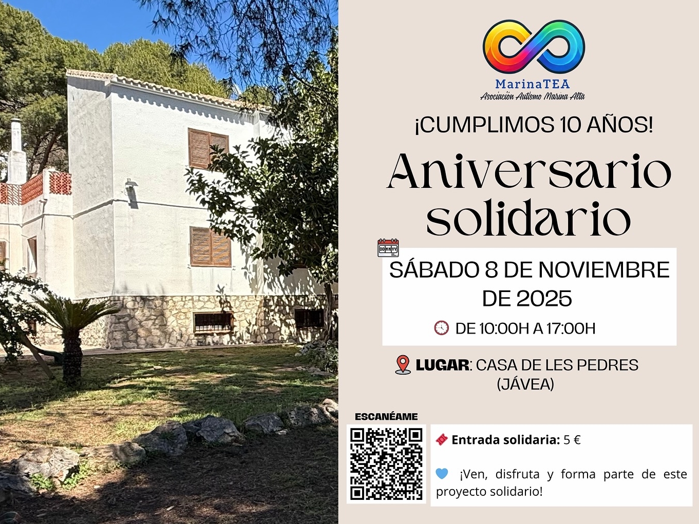 Marina TEA celebra diez años de compromiso con las personas con autismo en la Marina Alta