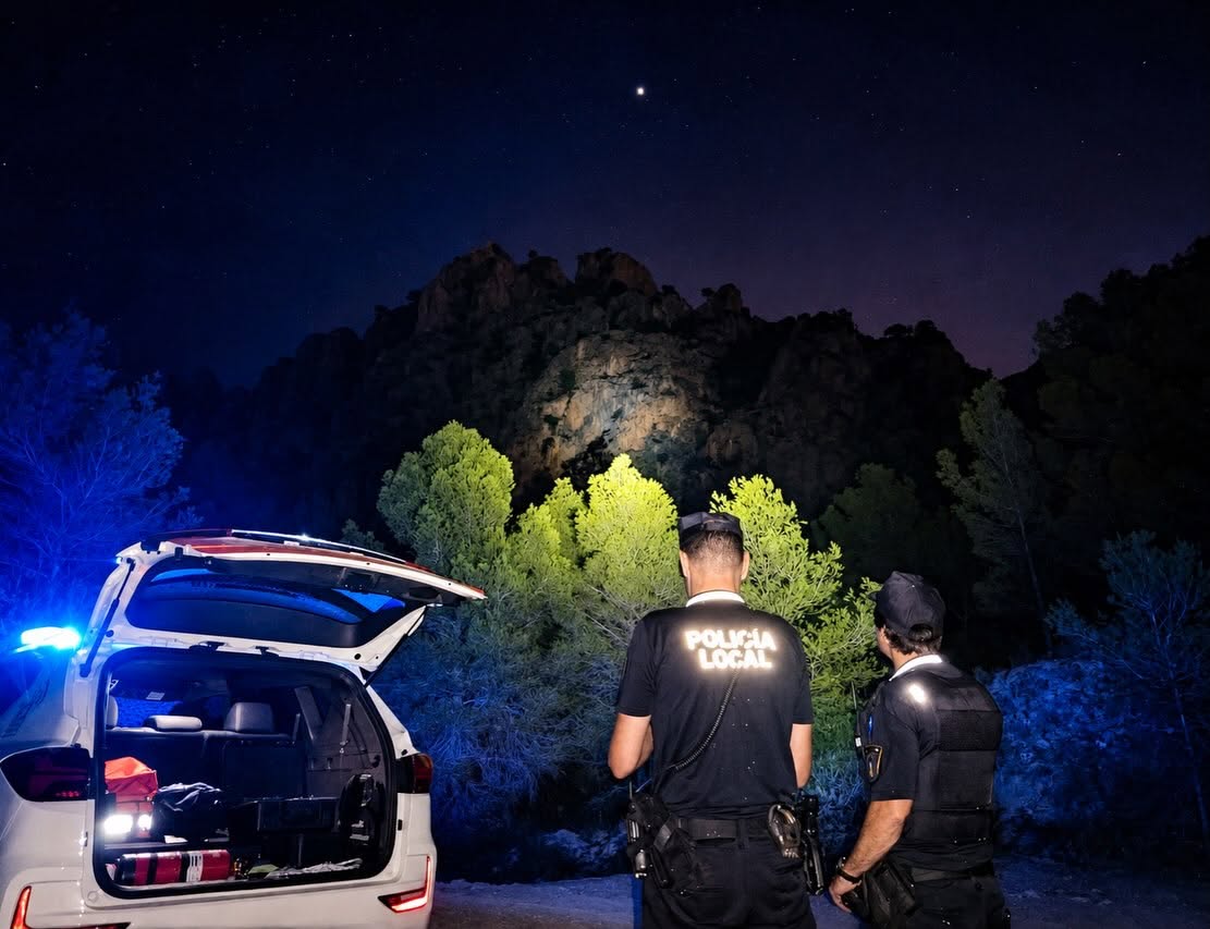 Un dron localiza a una menor de 12 años extraviada cerca de la cima de la Mola d’Oltà en Calp